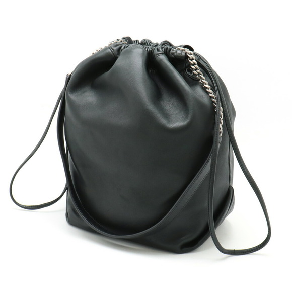 Saint Laurent Pochon Black Shoulder Leather Teddy Bag - Picture 1 of 8